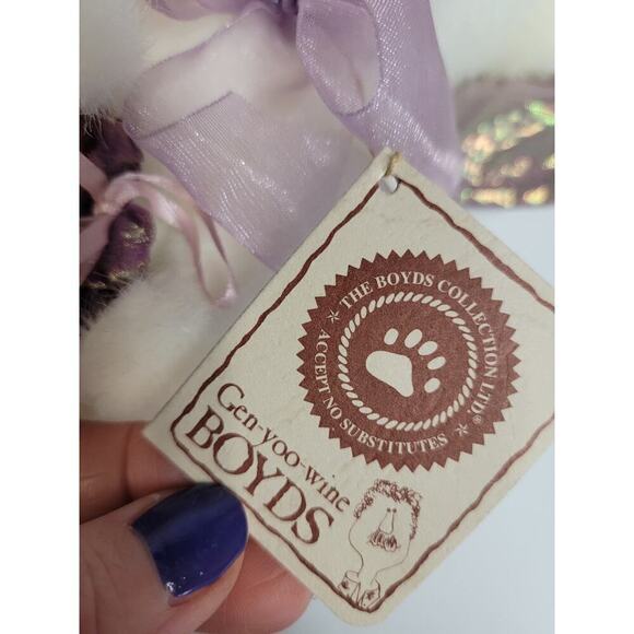 Boyds Toof Beary Boyds Bears Tooth Fairy Bear #903016 2002 Retired  Purple White - Picture 9 of 13